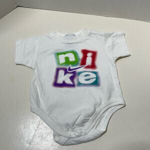 Nike Vintage White Tag Made in USA One Piece Size 3-6 mo Unisex